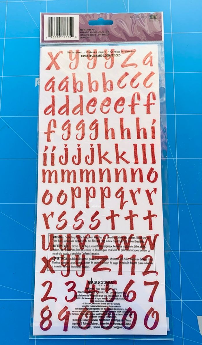 Lot 3 blisters autocollants alphabet Sticko - photo numéro 2