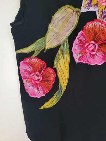 Magnifique top fleuri T1. Vintage