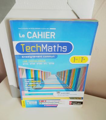 Manuel TechMaths : première et terminale ; voie technologique ; enseignement commun