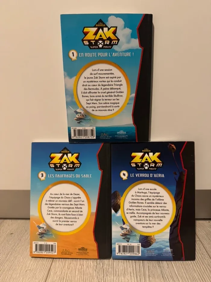 Lot 3 livres Zak Storm - photo numéro 2