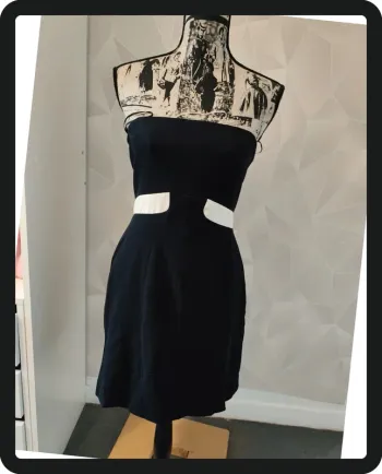 Robe bustier noir