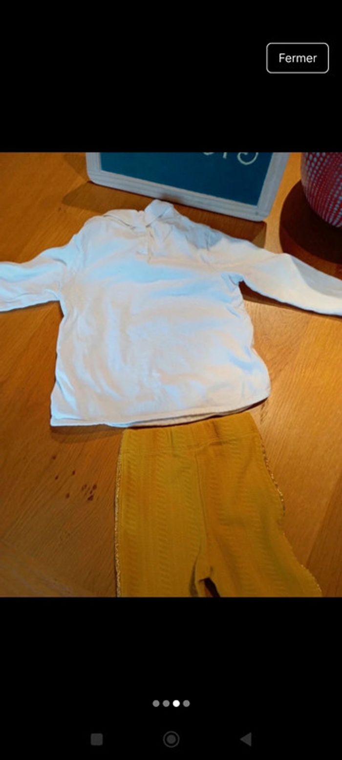 Ensemble Orchestra legging et t-shirt manches longues taille 6 mois en bon état - photo numéro 2