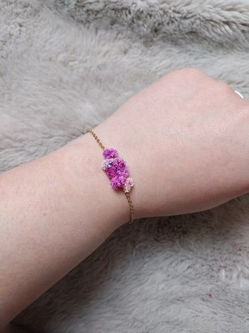 Bracelet fleurs séchées