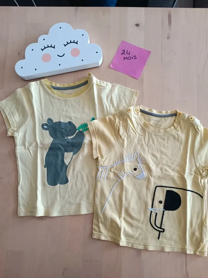 Lot de 2 t-shirts manches courtes Obaibi