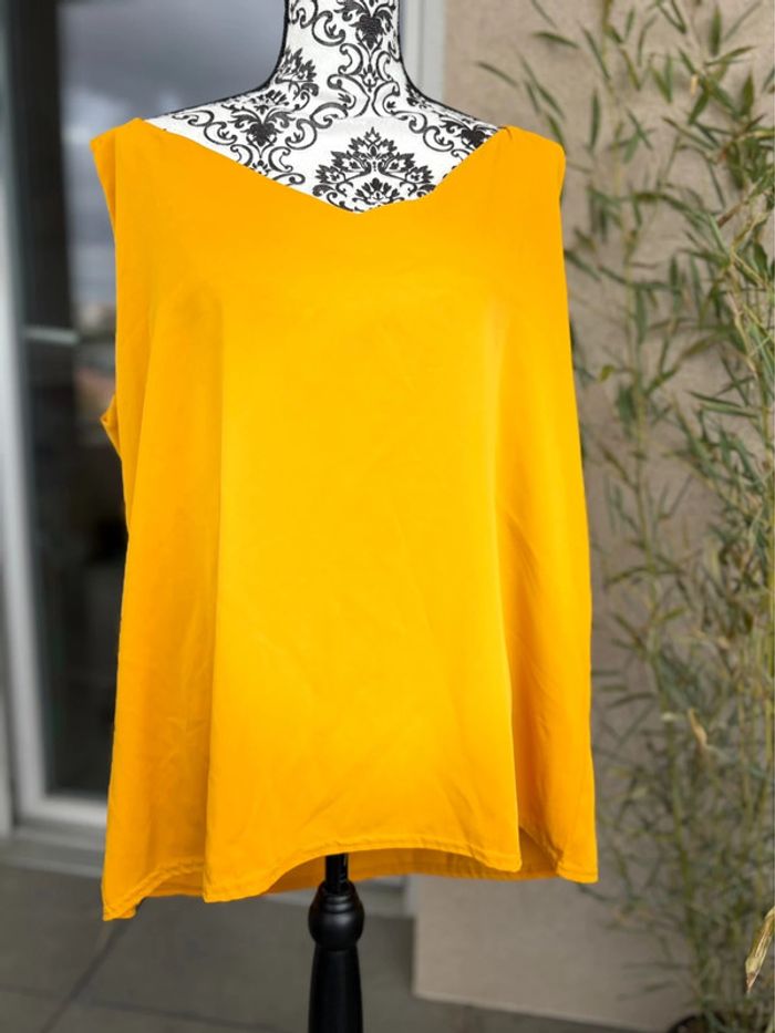 Débardeur femme moutarde neuf, taille xxl (taille 44) - photo numéro 2