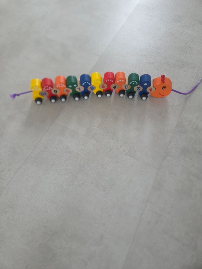 Jouet en bois a tiré - photo numéro 6