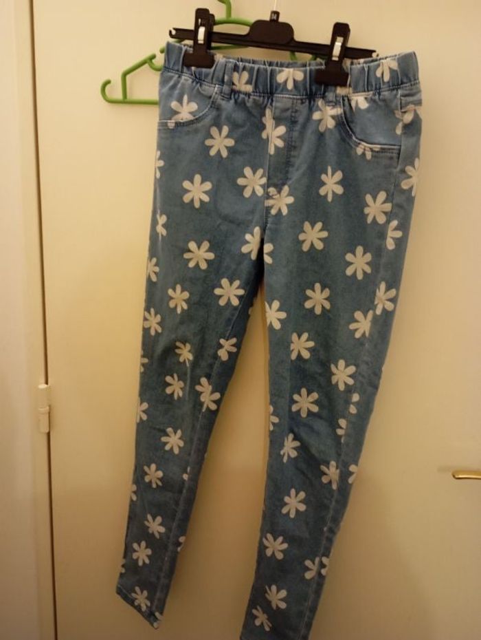 Legging fleurs 14 ans