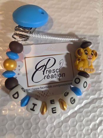 Attache tétine silicone simba