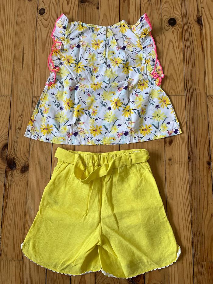 Ensemble jaune et blanc Petit Bateau 8 ans - photo numéro 6