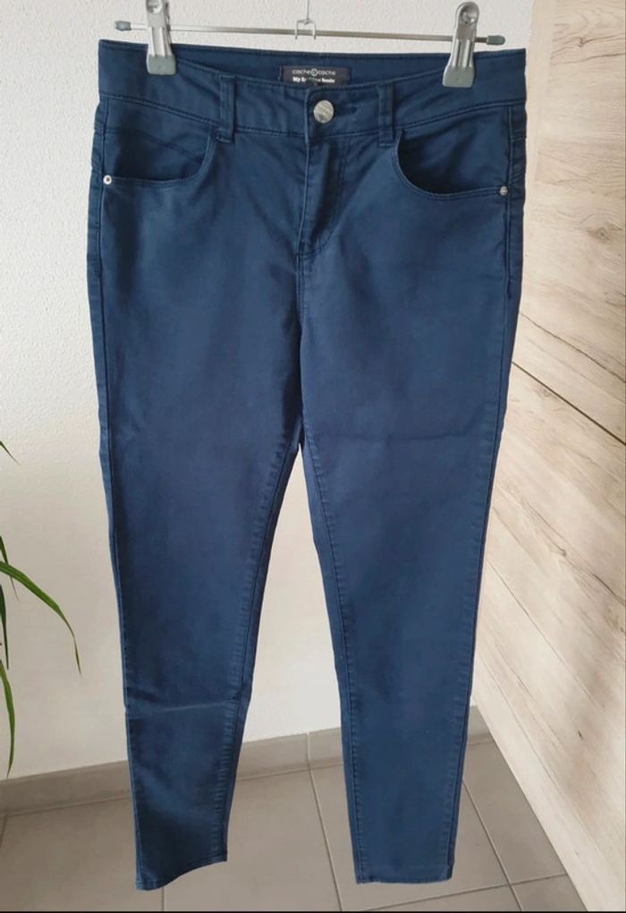 Pantalon skinny bleu marine