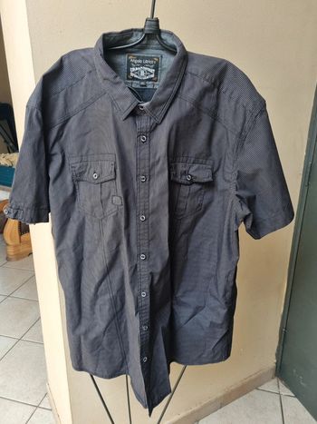 Chemise lignée manches courtes