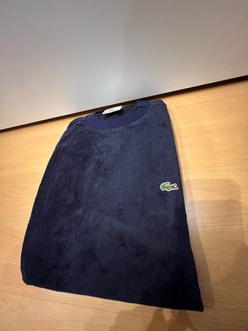 Sweat Lacoste en Coton 100% éponge bleu marine - Neuf - Taille 7 XXL