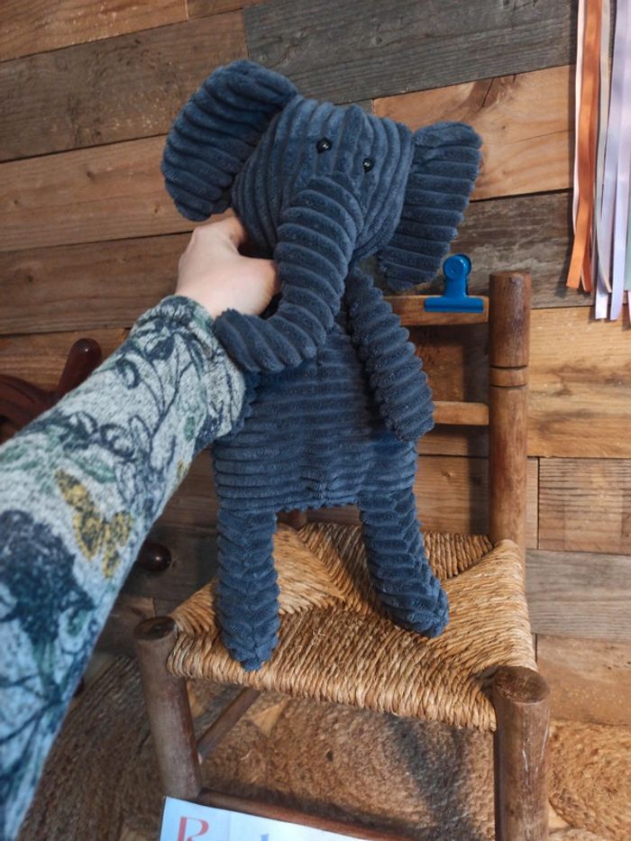Peluche Éléphant jellycat Cordy Roy 38 cm tbe - photo numéro 3