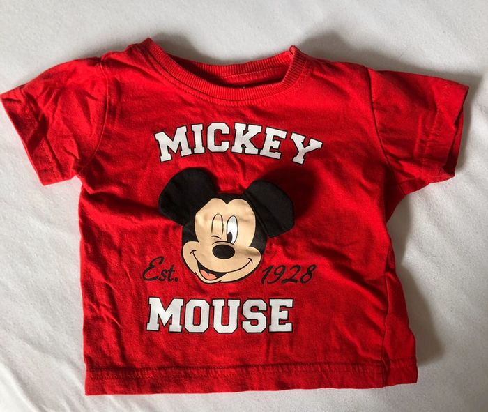 T-shirt manches courtes Mickey 9 mois