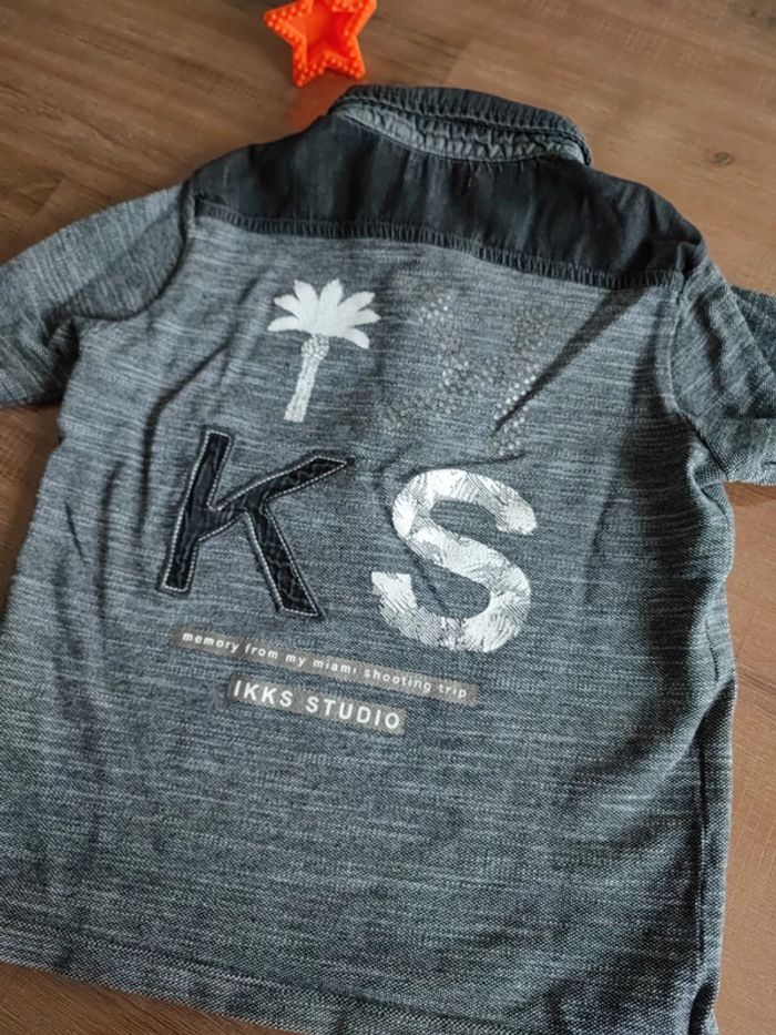 Polo gris IKKS - photo numéro 4