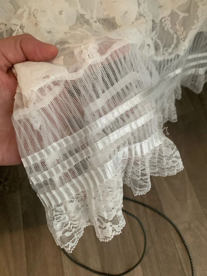 Haut dentelle crochet blanc neuf - photo numéro 6
