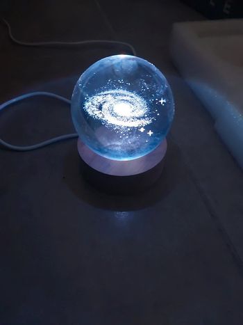 Veilleuse usb boule de cristal voie lactée