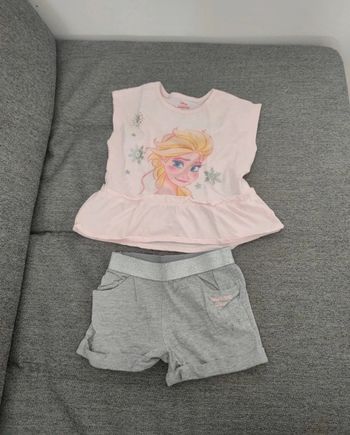 Ensemble short  la reine des neiges