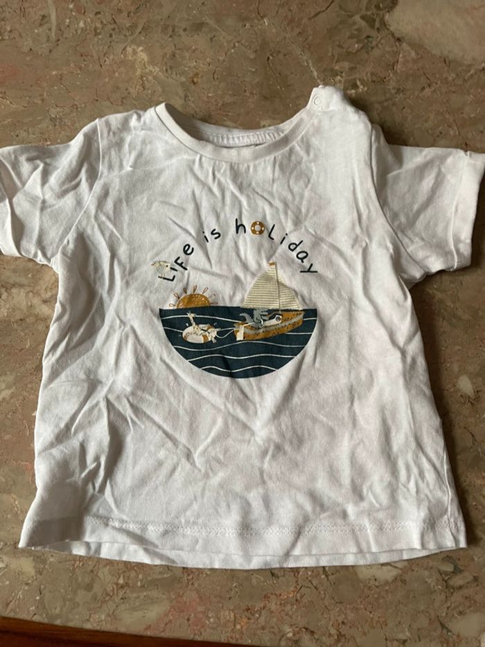 T shirt manches courtes garçon 12mois