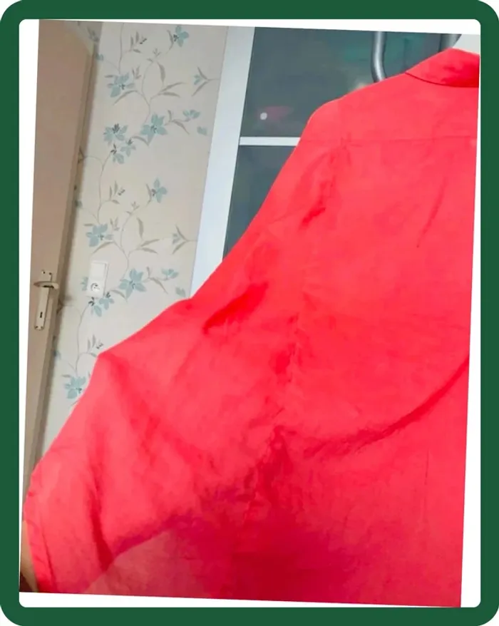 Superbe chemise été Oversize couleur Corail T/M - photo numéro 6