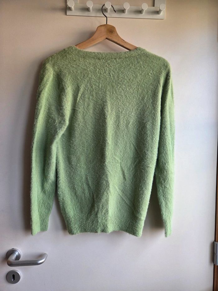 Pull doux vert Z&X - taille S/M - photo numéro 5