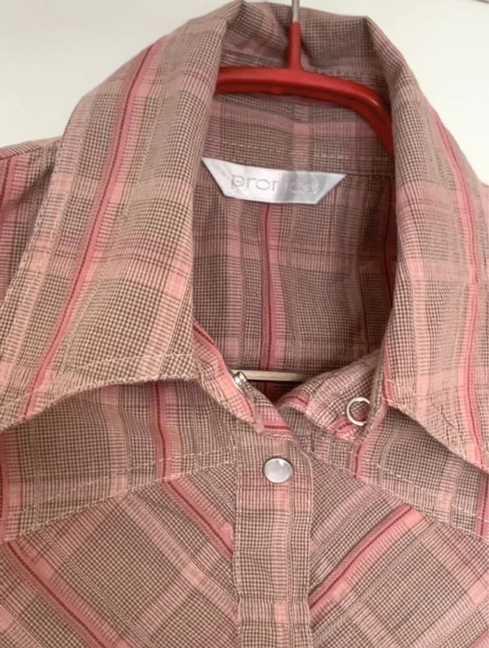 Chemise à carreaux Promod taille 36 - photo numéro 3