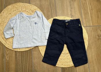 ensemble pantalon + t-shirts 3 mois