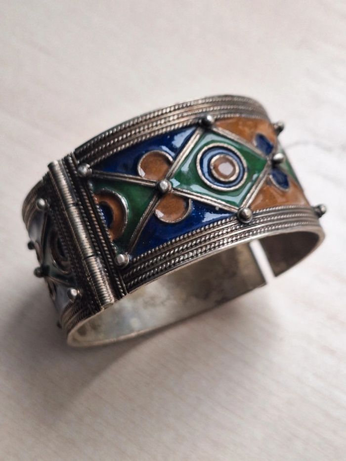 🎨 Bracelet artisanal coloré en métal 🎨 - photo numéro 5