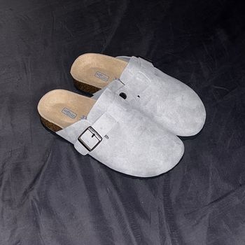 Mules Birkenstock grises Taille 37 État neuves 👟