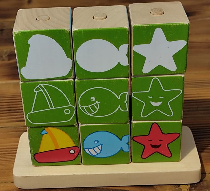 Puzzle à cubes sur le thème Marin - Goula (DISET) - photo numéro 3