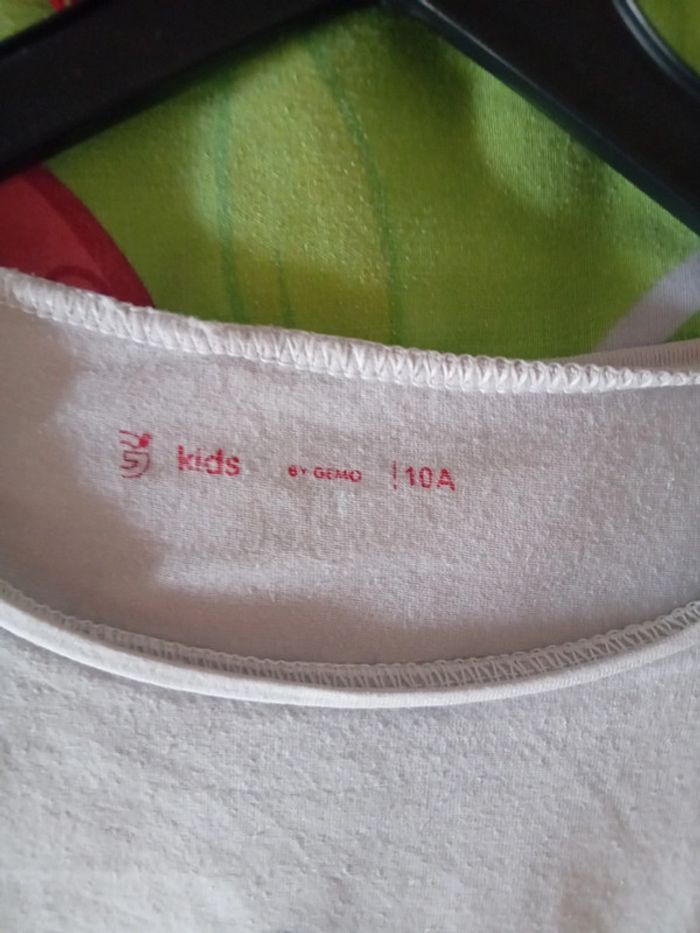 Beau Tee-shirt blanc  10 ans - photo numéro 13
