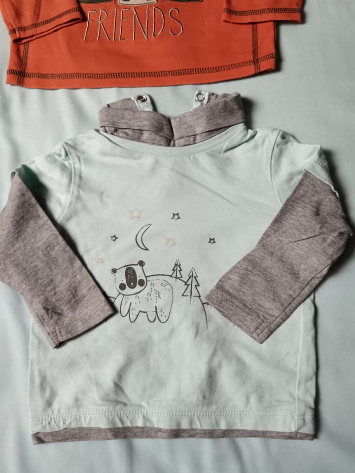 Lot de 6 Tee-shirts ML garçon 12 mois - photo numéro 5