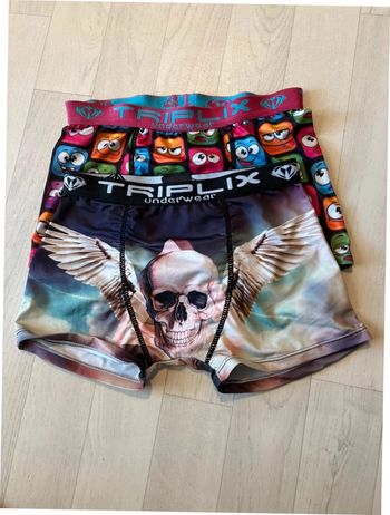 Lot de 2 caleçons boxer 8/10 ans matière légère