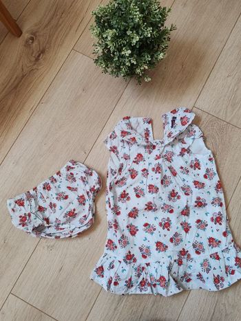 Robe fleuri + bloomer 18 mois sergent Major 🌸