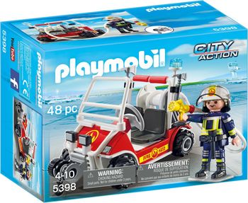 Playmobil city action 5398 Chef des Pompiers avec voiturette