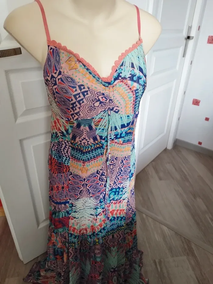 Robe longue  coloré breal taille 42 - photo numéro 2