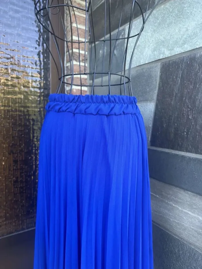 Jupe bleu plissée Amélie & Amélie