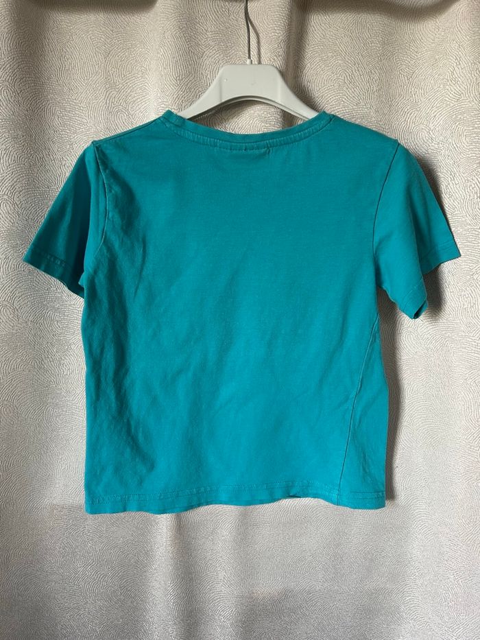 T-shirt playa requin turquoise 8 ans Kiabi - photo numéro 4