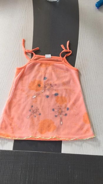 Débardeur corail libellules 5ans