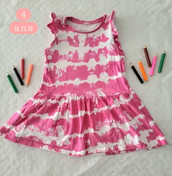 Robe été primark rose 4ans