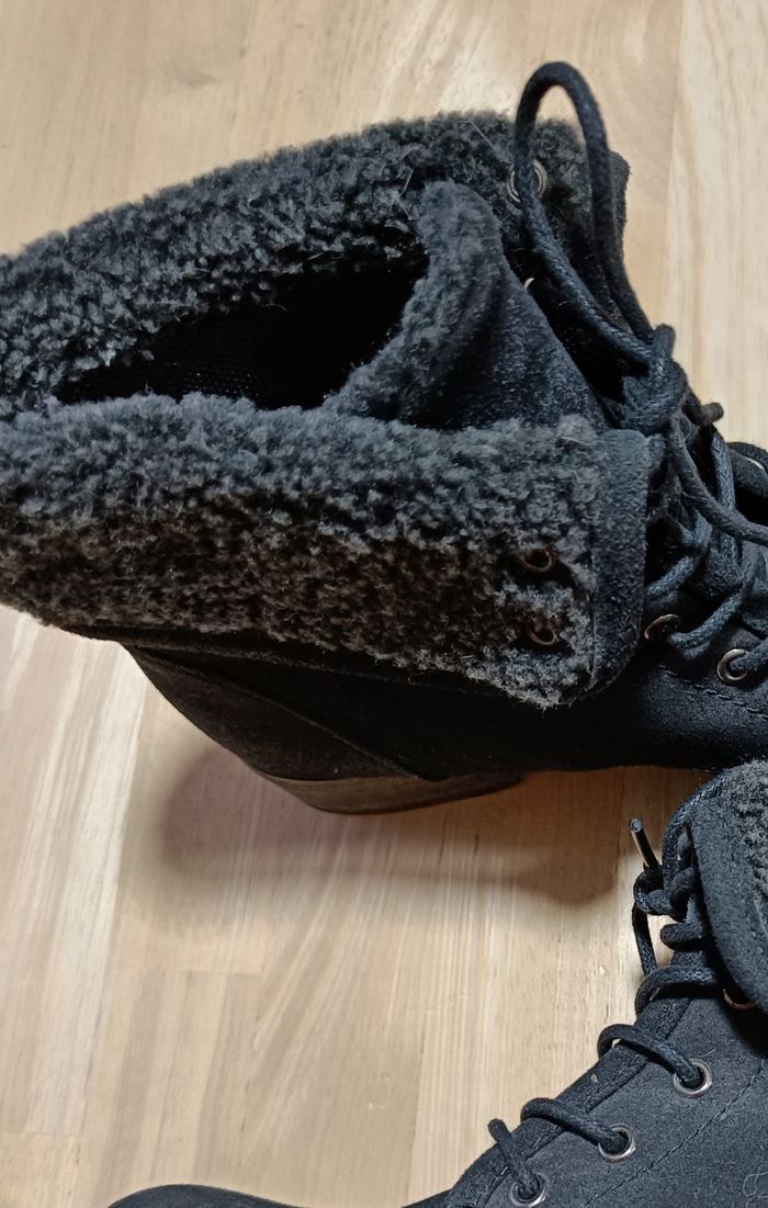 Bottines à la lacets-Gemo- - photo numéro 3