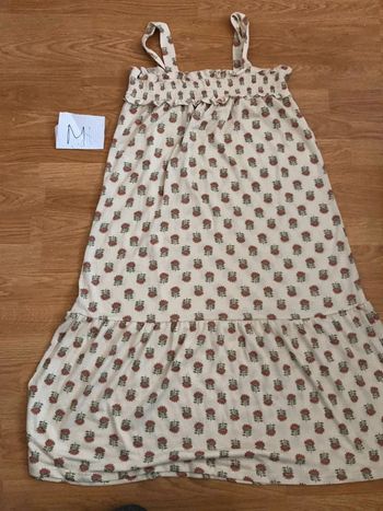 Robe  mi longue  fleurie