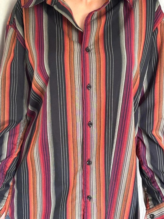 Chemise à rayure taille 40 marque npo• - photo numéro 2