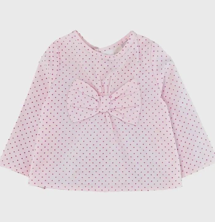 Blouse à manches longues 3 mois en coton bio Risu Risu