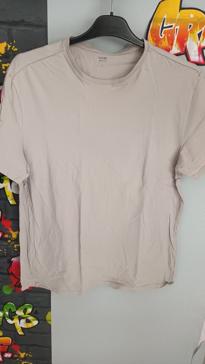 T-shirt uni beige