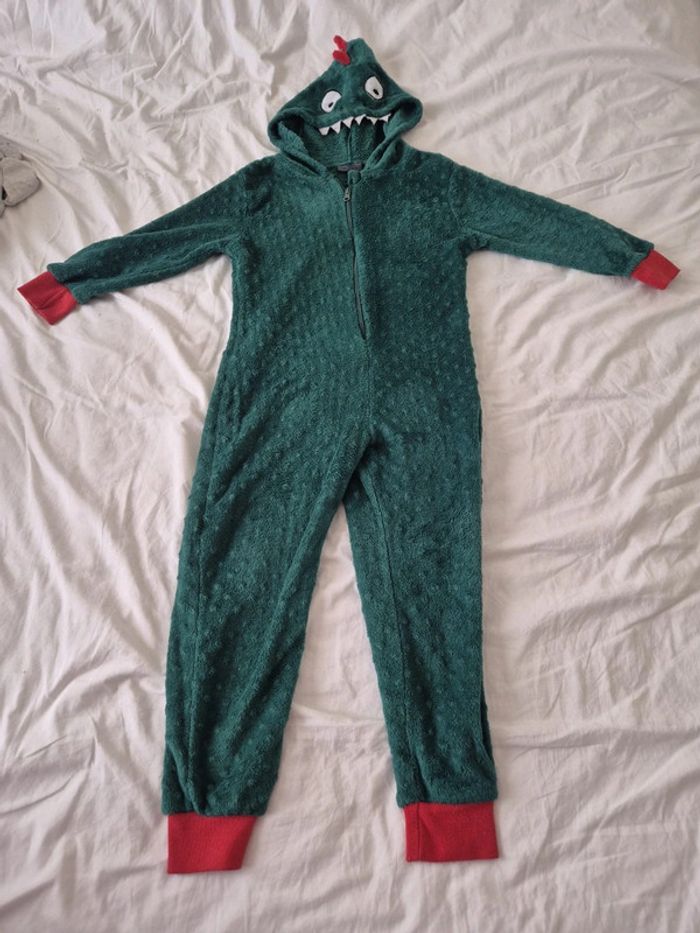 Combinaison pilou pilou Minky Vert Rouge dragon 9th avenue 8 ans