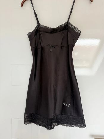 Nuisette Etam satinée noire en 34