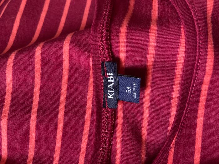 tee-shirt manches longues rayé taille 5 ans - photo numéro 4