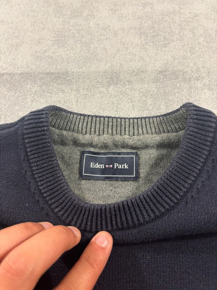 Sweat Eden Park Taille S Bleu Marine et rose - photo numéro 4