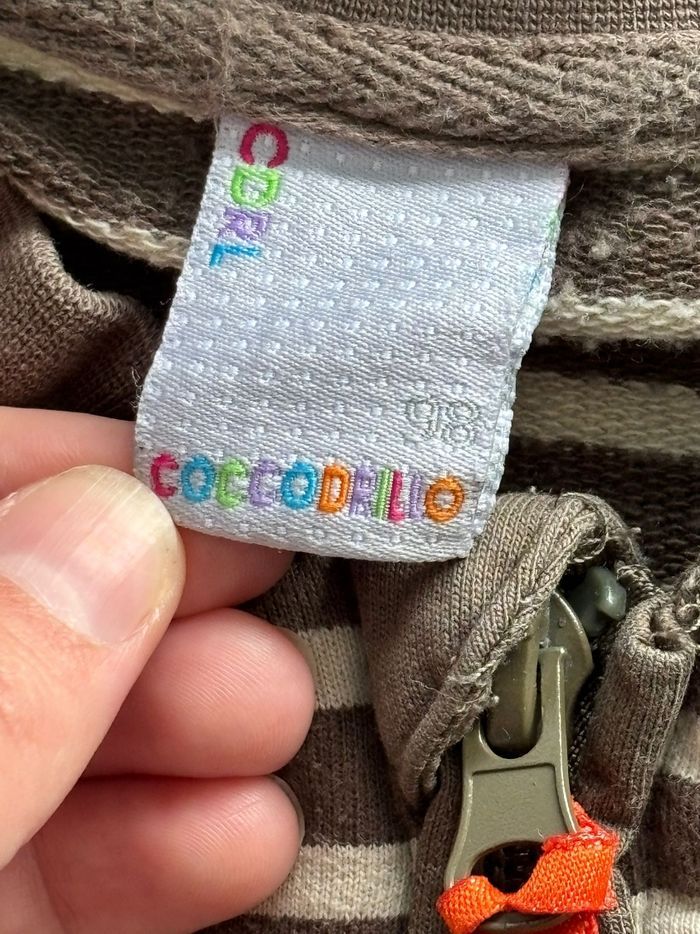 Gilet zippé manches longues beige coccodrillo 3 little - photo numéro 5